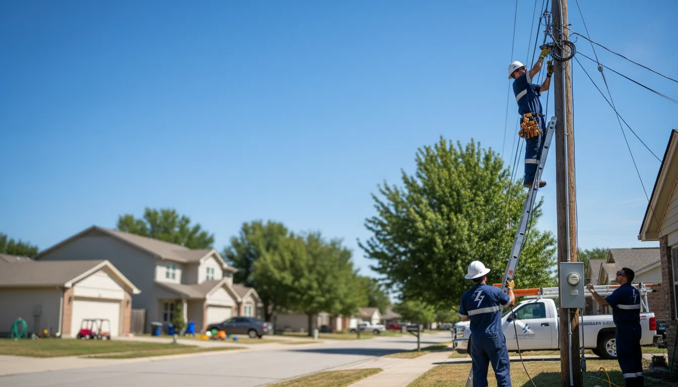 Residential electrician providing installation services in Clarks Grove, MN